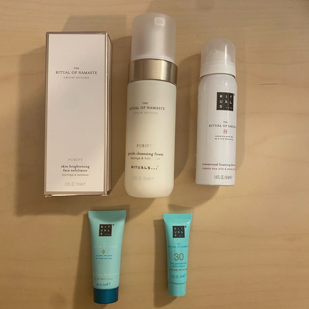 Ritual of Namaste and Karma skincare set